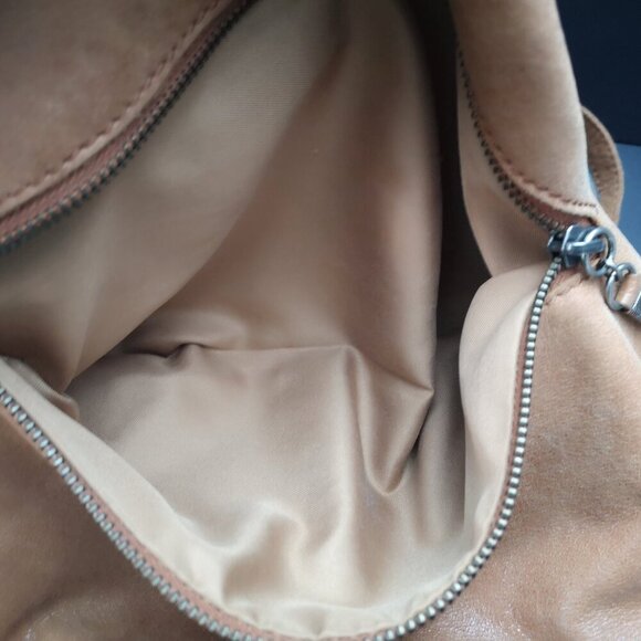 The Sak Ladies Dark Tan & Beige Glitter Genuine Leather Handbag or Crossbody - Picture 9 of 11